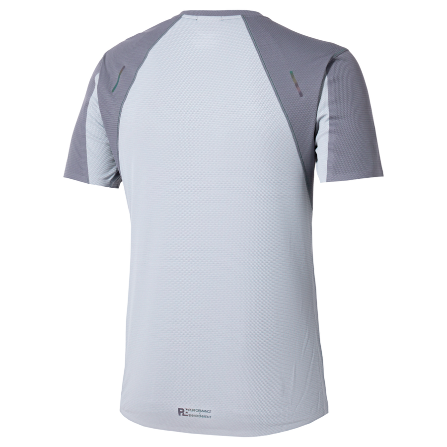 Mizuno Tech Light Dryaeroflow Short Sleeve Tee Odyssey Gray